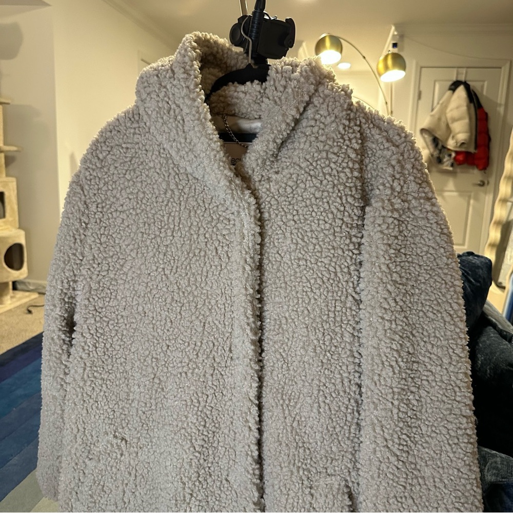 Bcbgeneration Hooded Button-Front Teddy Bear Coat… - image 3